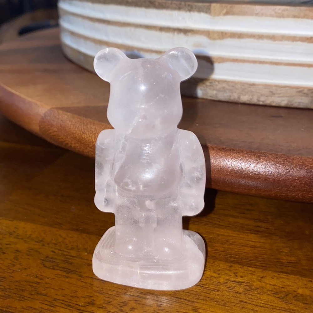 BearBrick inspired Rose Quartz